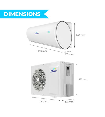 Climatiseur Réversible Solaire Hybride de 2500W – Le Confort Écologique pour les Antilles-Guyane