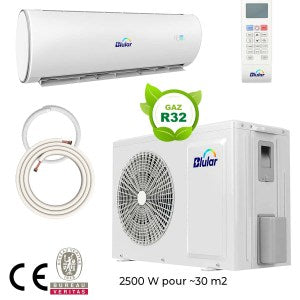 Climatiseur Réversible Solaire Hybride de 2500W – Le Confort Écologique pour les Antilles-Guyane